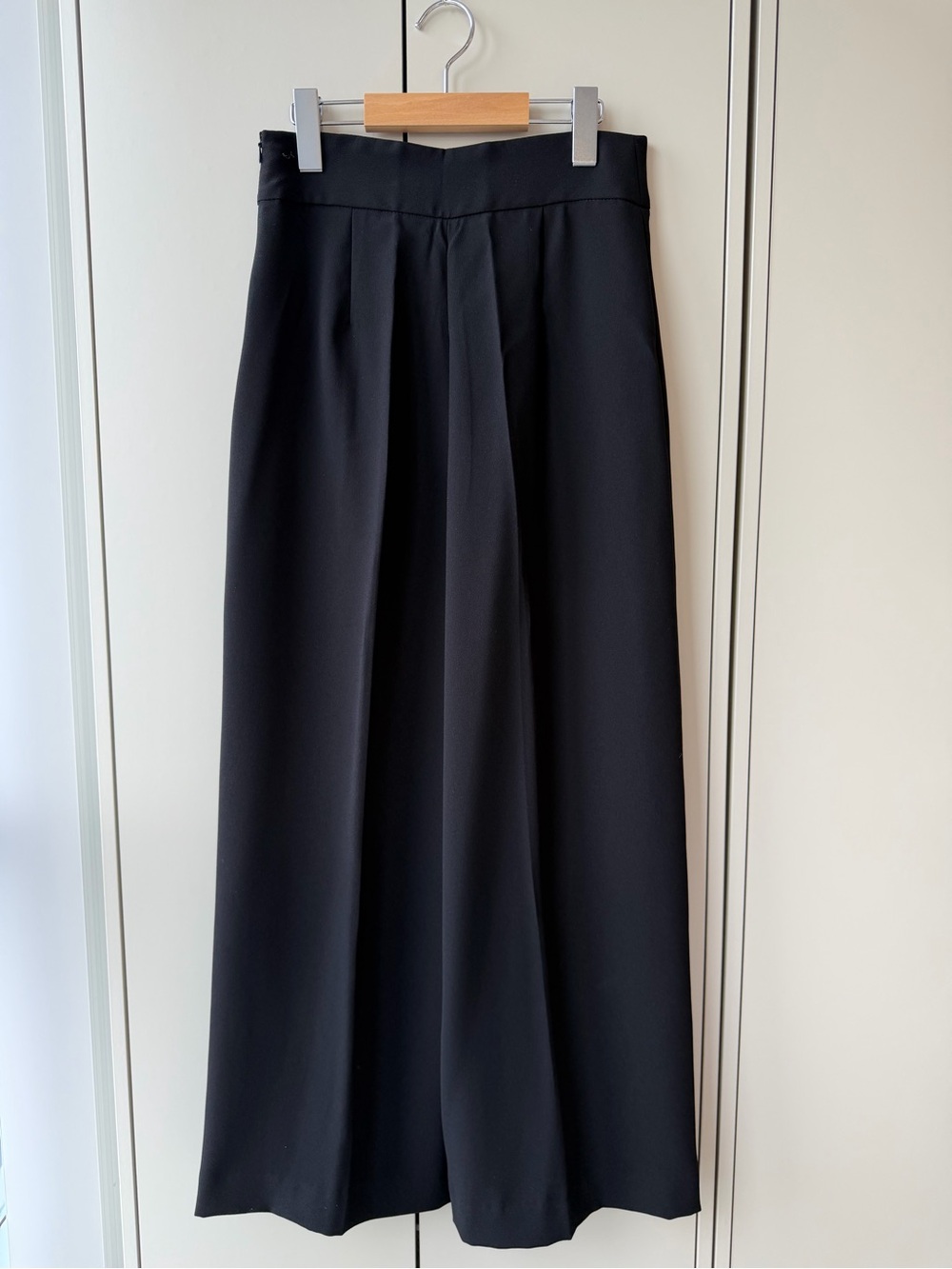 Zara Wide Leg High-Waist Pants - Black